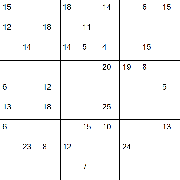 Killer Sudoku - Difícil