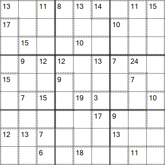 Killer Sudoku - Difícil
