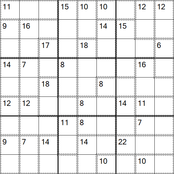 Killer Sudoku - Difícil