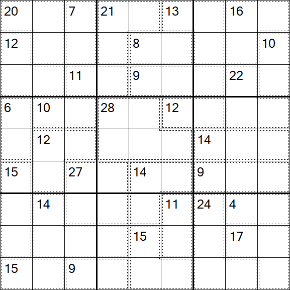 Killer Sudoku - Schwierig