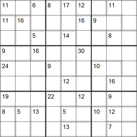 Killer Sudoku - Difícil