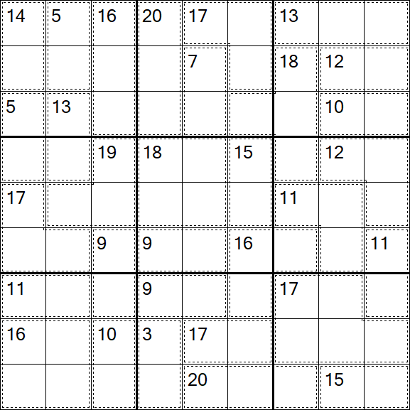 Killer Sudoku - Difícil