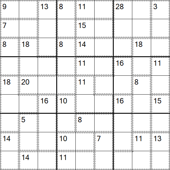 Killer Sudoku - Difícil