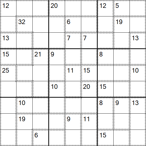 Killer Sudoku - Difícil