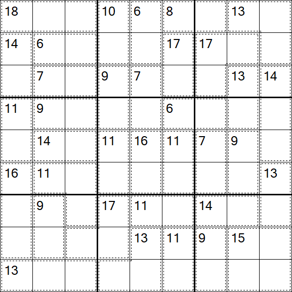 Killer Sudoku - Hard