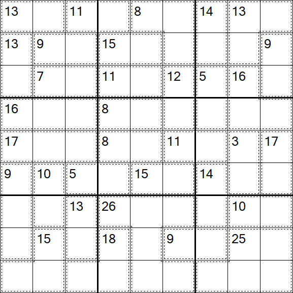Killer Sudoku - Hard