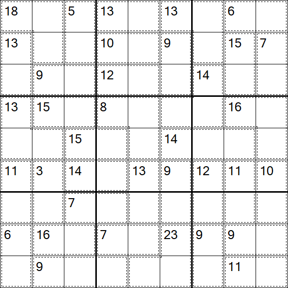 Killer Sudoku - Hard