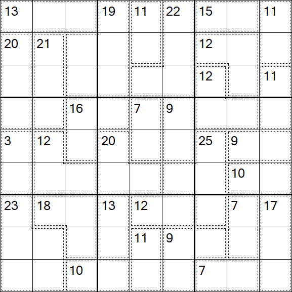 Killer Sudoku - Hard