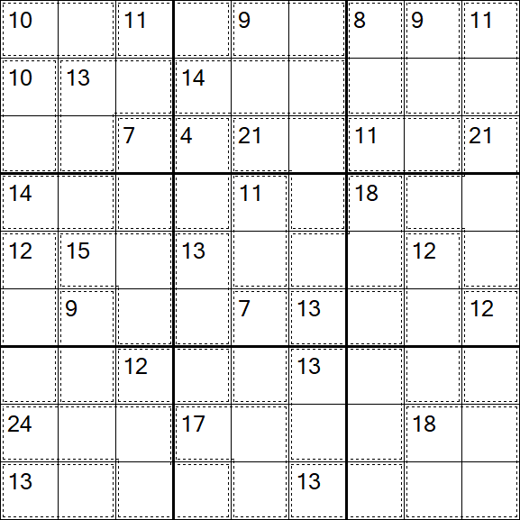Killer Sudoku - Difícil