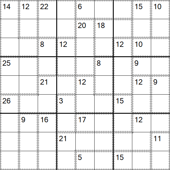 Killer Sudoku - Difícil