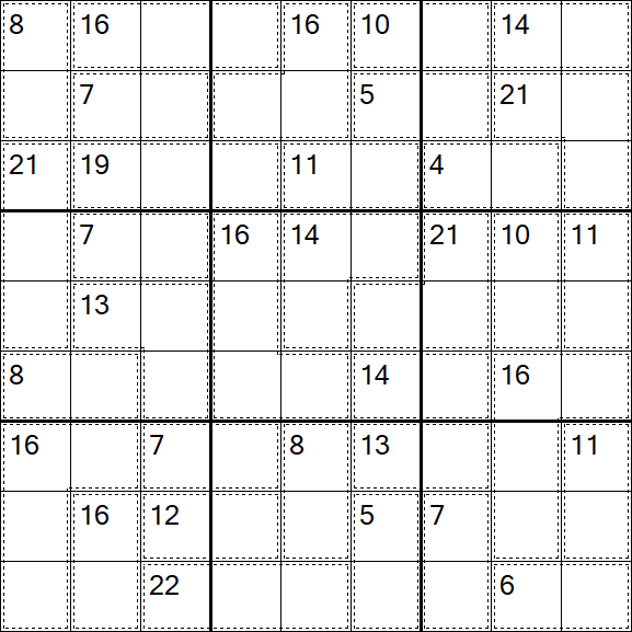 Killer Sudoku - Difícil