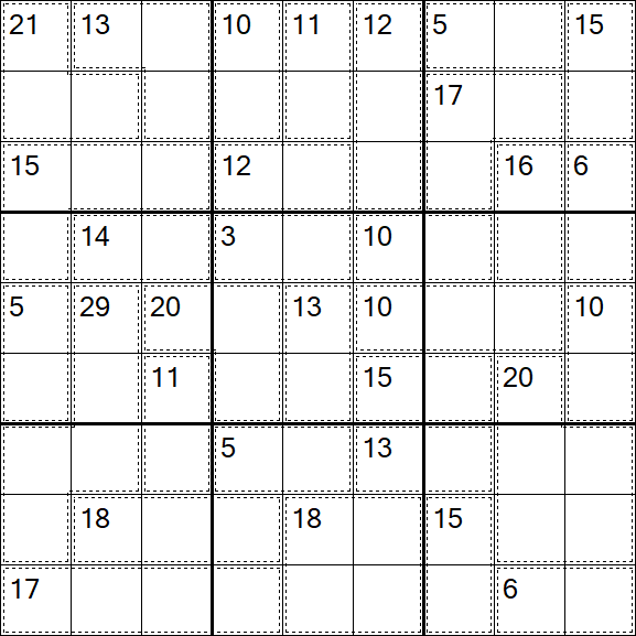 Killer Sudoku - Difícil