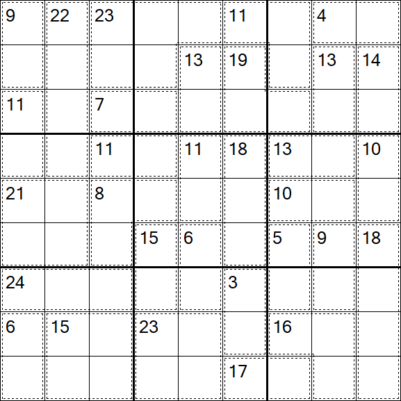 Killer Sudoku - Difícil