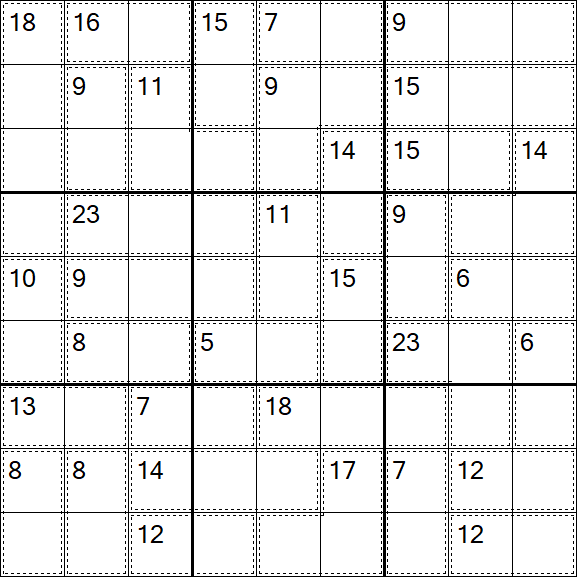 Killer Sudoku - Difícil