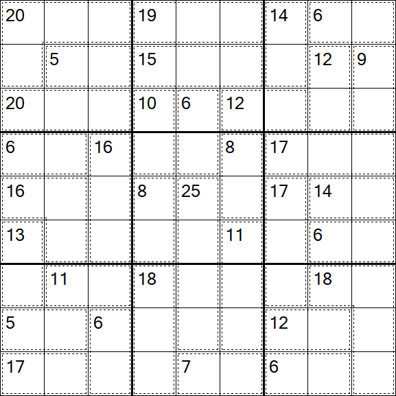 Killer Sudoku - Difícil
