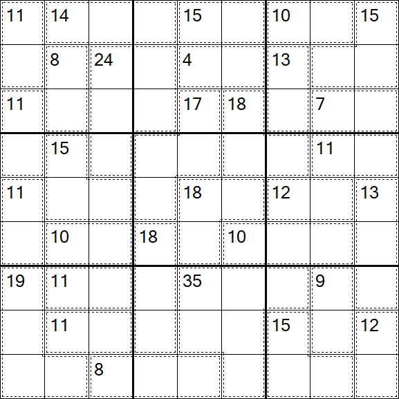 Killer Sudoku - Difícil