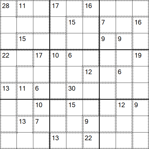 Killer Sudoku - Difícil