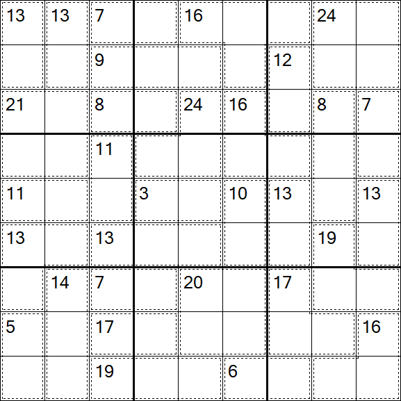 Killer Sudoku - Difícil