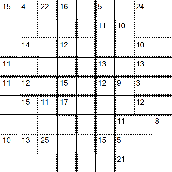 Killer Sudoku - Difícil