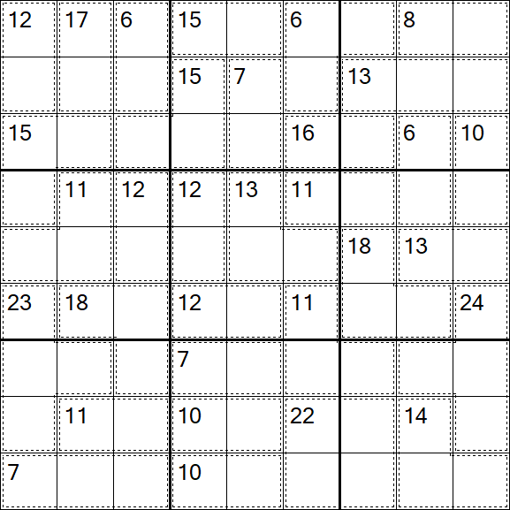 Killer Sudoku - Difficile