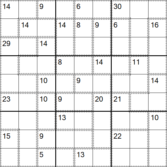 Killer Sudoku - Schwierig