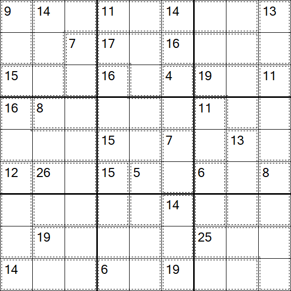 Killer Sudoku - Schwierig