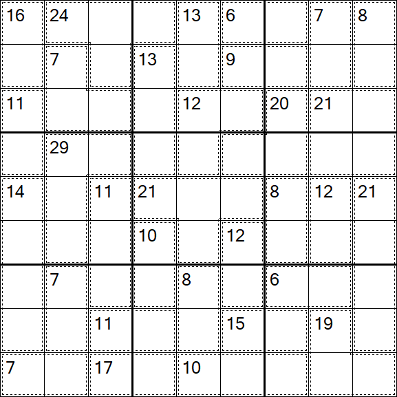 Killer Sudoku - Schwierig