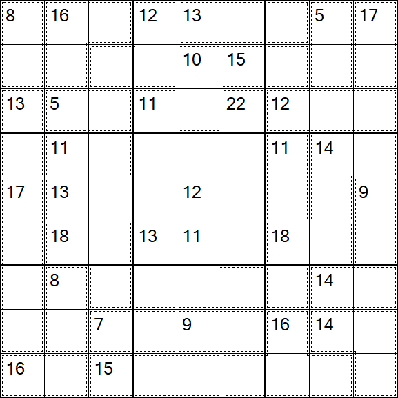 Killer Sudoku - Schwierig