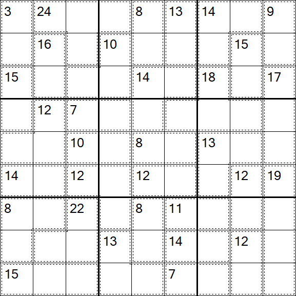 Killer Sudoku - Difficile