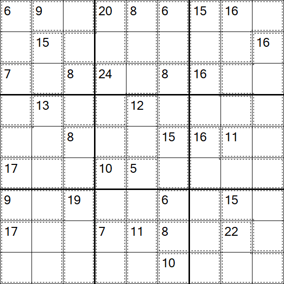 Killer Sudoku - Schwierig