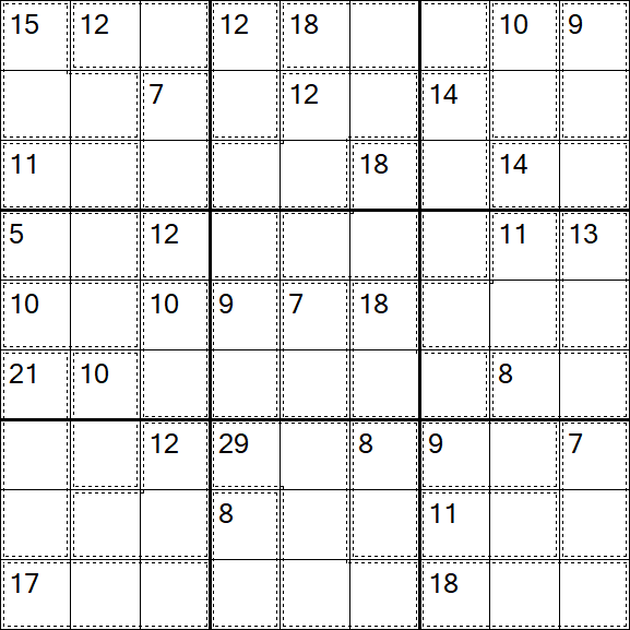 Killer Sudoku - Difícil