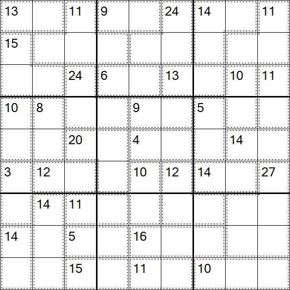 Killer Sudoku - Schwierig