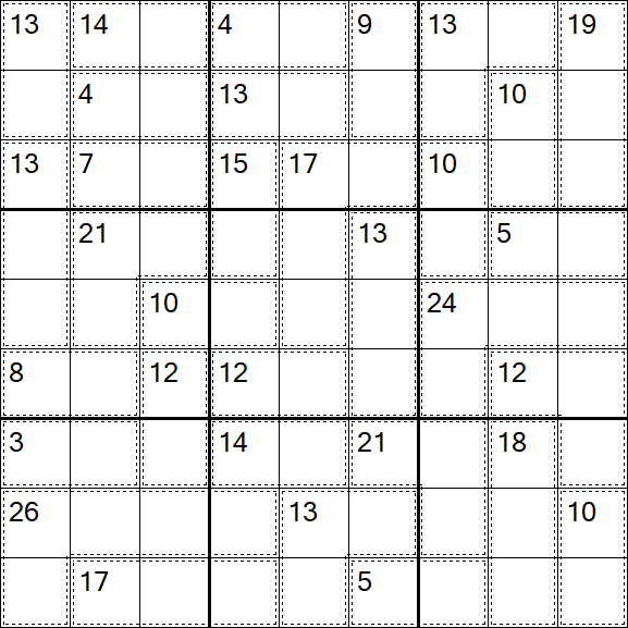 Killer Sudoku - Difícil