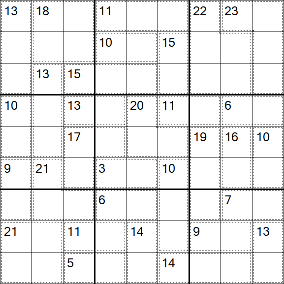 Killer Sudoku - Schwierig