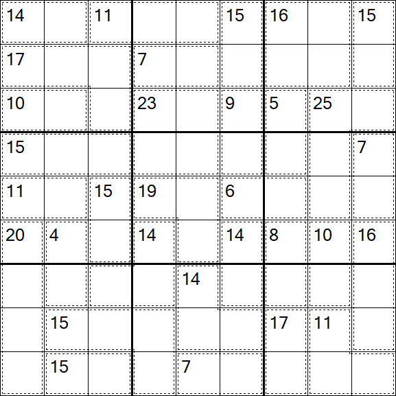 Killer Sudoku - Difícil