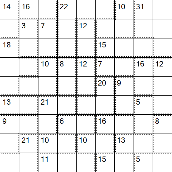 Killer Sudoku - Difícil