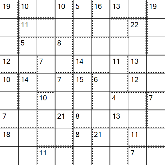 Killer Sudoku - Difícil