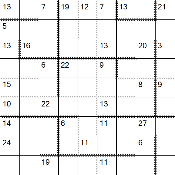 Killer Sudoku - Difícil