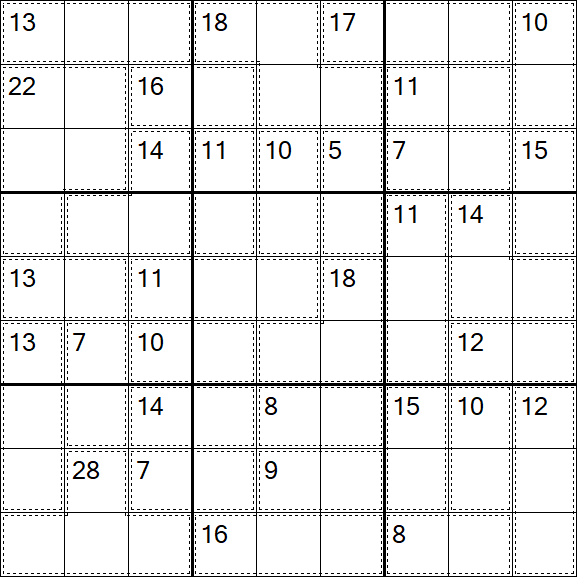 Killer Sudoku - Difícil