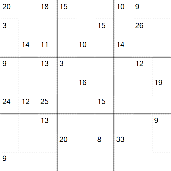 Killer Sudoku - Schwierig