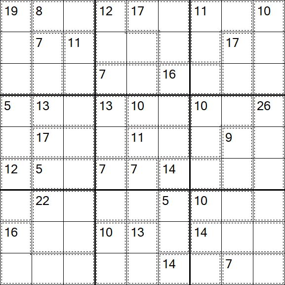 Killer Sudoku - Difícil