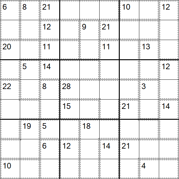 Killer Sudoku - Difícil