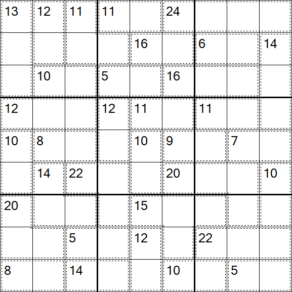 Killer Sudoku - Schwierig