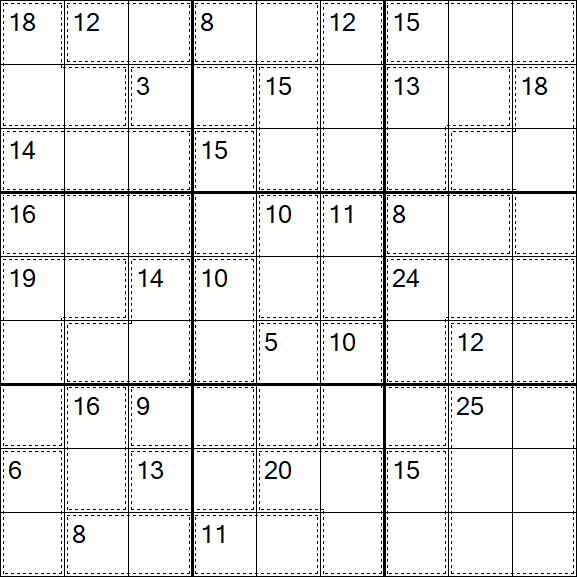 Killer Sudoku - Schwierig