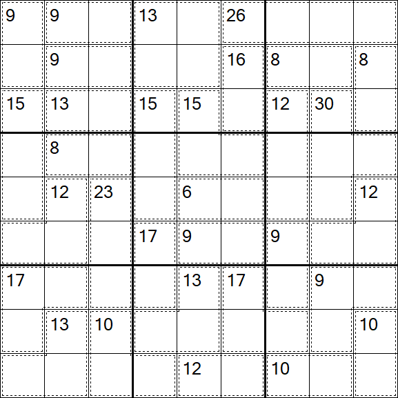 Killer Sudoku - Schwierig