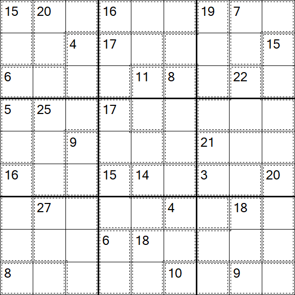 Killer Sudoku - Schwierig