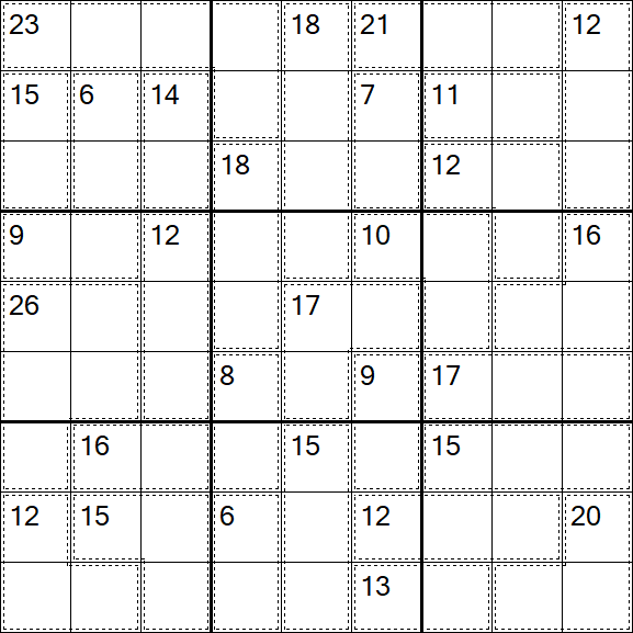 Killer Sudoku - Schwierig