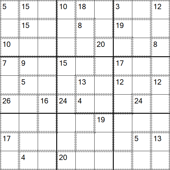 Killer Sudoku - Difícil