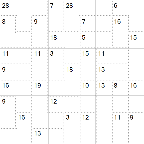 Killer Sudoku - Difícil