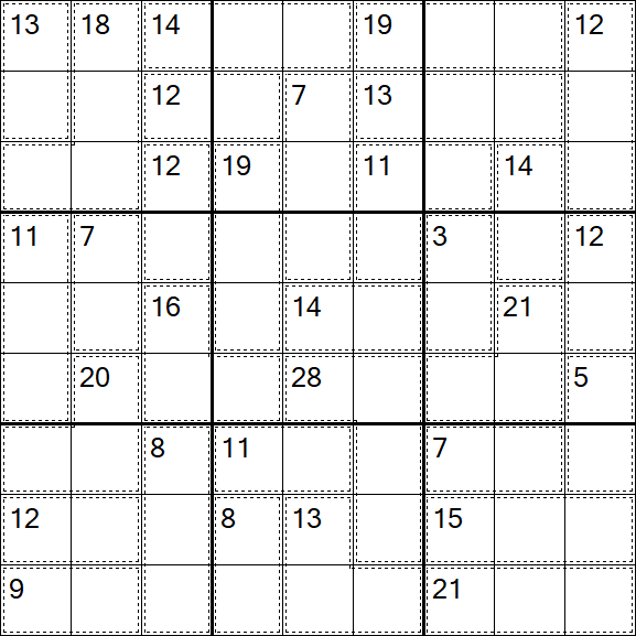 Killer Sudoku - Difícil